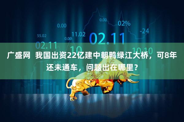 广盛网  我国出资22亿建中朝鸭绿江大桥，可8年还未通车，问题出在哪里？